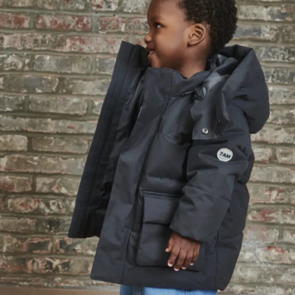 7am Enfant Puffer Jacket Benji Unisex 2-3T smokey gray
